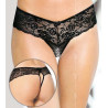 Softline String ouvert Elizaveta - Noir